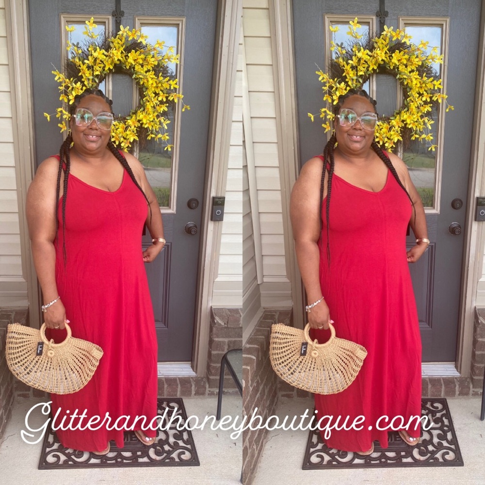 Spaghetti strap maxi dress